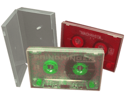 Cassettes in clear polycases