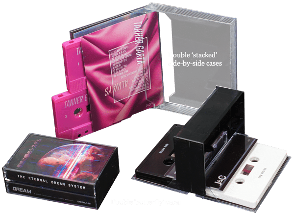 Cheap Transparent Cassette Tape Shell Cases Plastics Reels Cassette No Tape